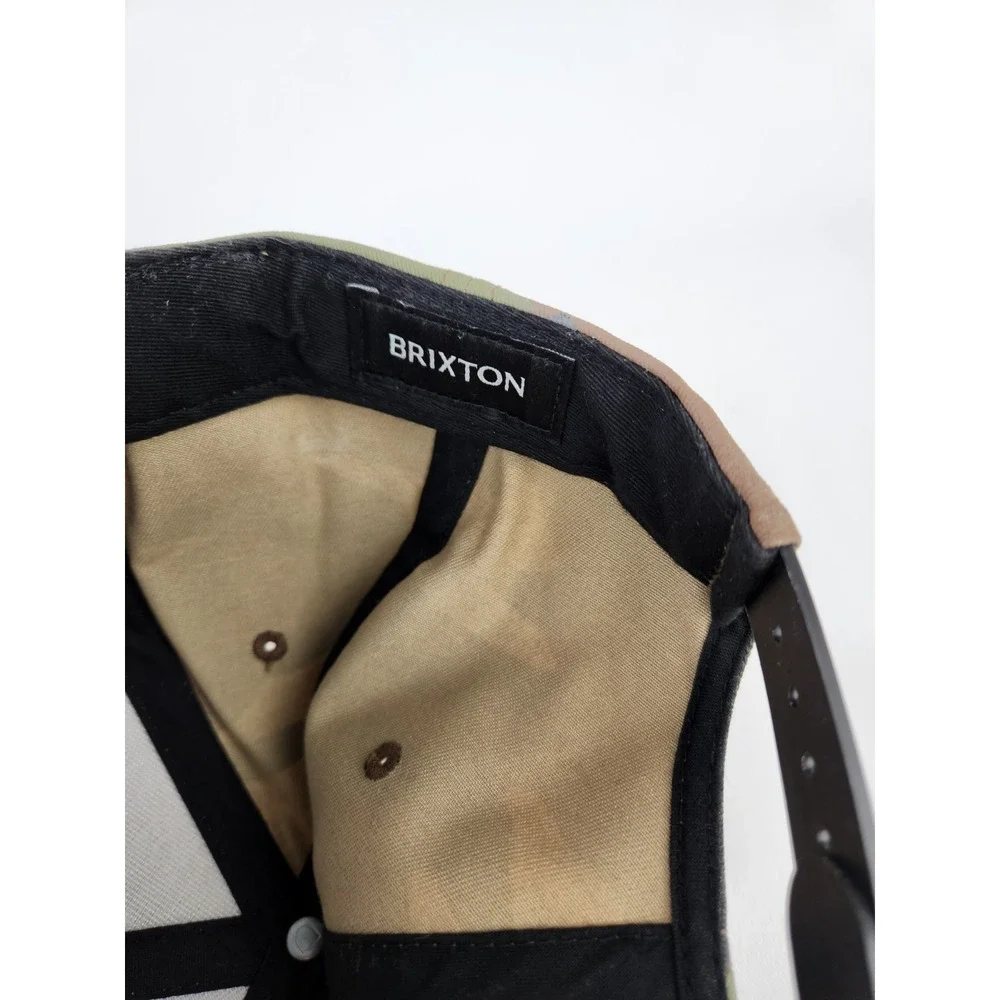Brixton Alpha Square MP Snapback Hat Camoflauge Camo Cap